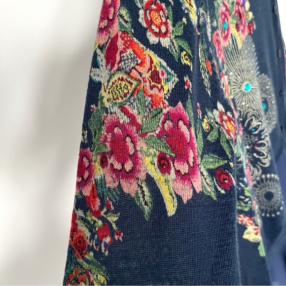 Embroidered Desigual Sweater “Chantale,” marine blue, EUR size M - Picture 7 of 10